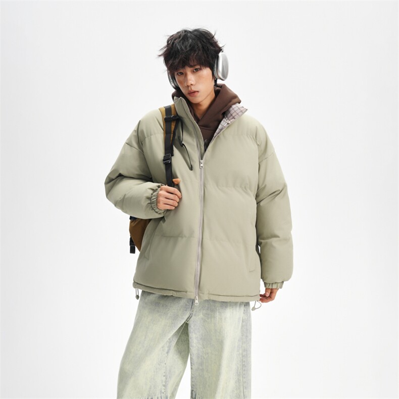 抖音得物美式潮流高品质格子三防加厚羽绒棉衣外套棉服MY5555-P68,男装棉衣,星座610B-1
