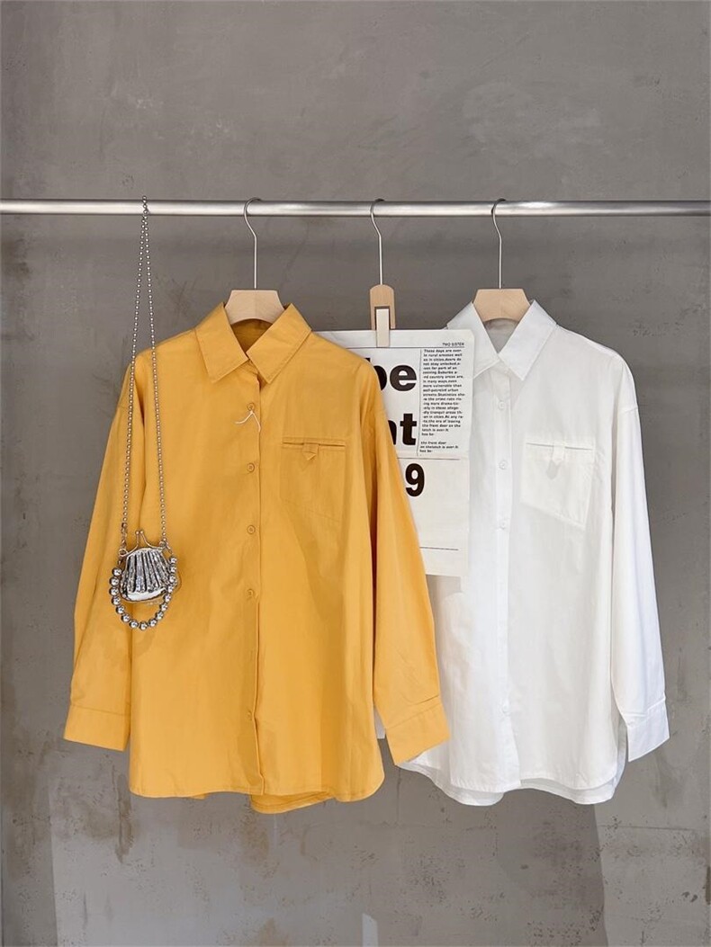 现货夏季新款衬衫，女装衬衫，FU