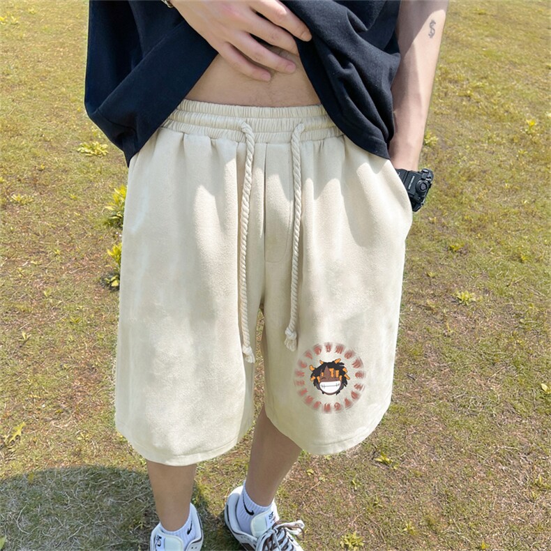 重磅夏季麂皮绒休闲短裤休闲五分裤JDK3135-特p25控48,男装牛仔裤,电商B370