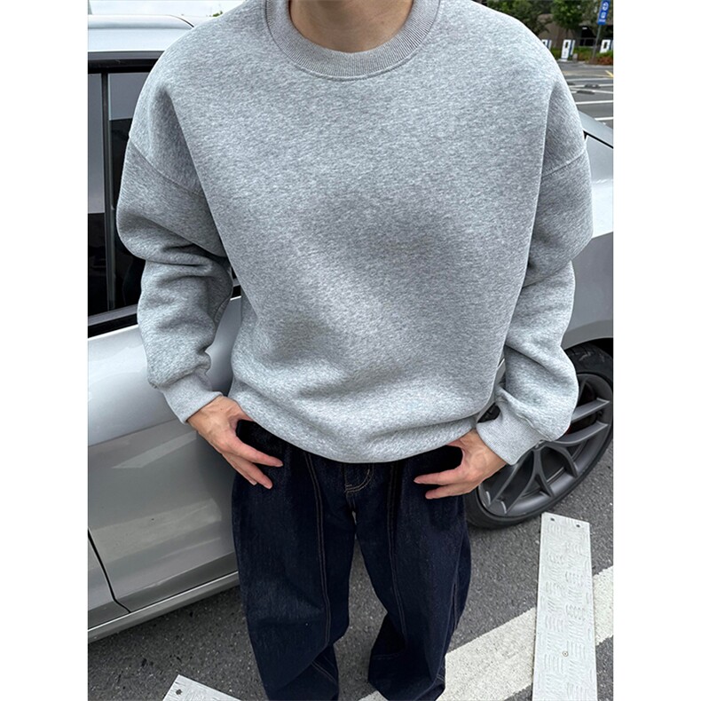 1506-1/WB101/P41重磅小领口正肩圆领卫衣男士春秋百搭休闲卫衣,男装卫衣,星座1506-1