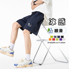 多色可选高品质短裤高街美式尼龙速干绣花五分裤25XD23108特批13，男装休闲裤，电商A042