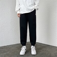 新春男韩版潮流港风休闲立体印花松紧束脚宽松休闲裤FNY2322-P45，男装休闲裤，电商A128