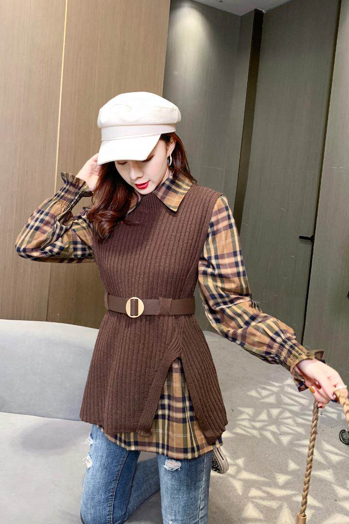 格子套装，女装职业装，有声有色