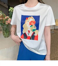 【现货】胶印T恤，女装T恤，欧尼蒂