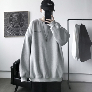 W33情侣印花圆领秋冬卫衣常规P28加绒P38S-5XL支持定制