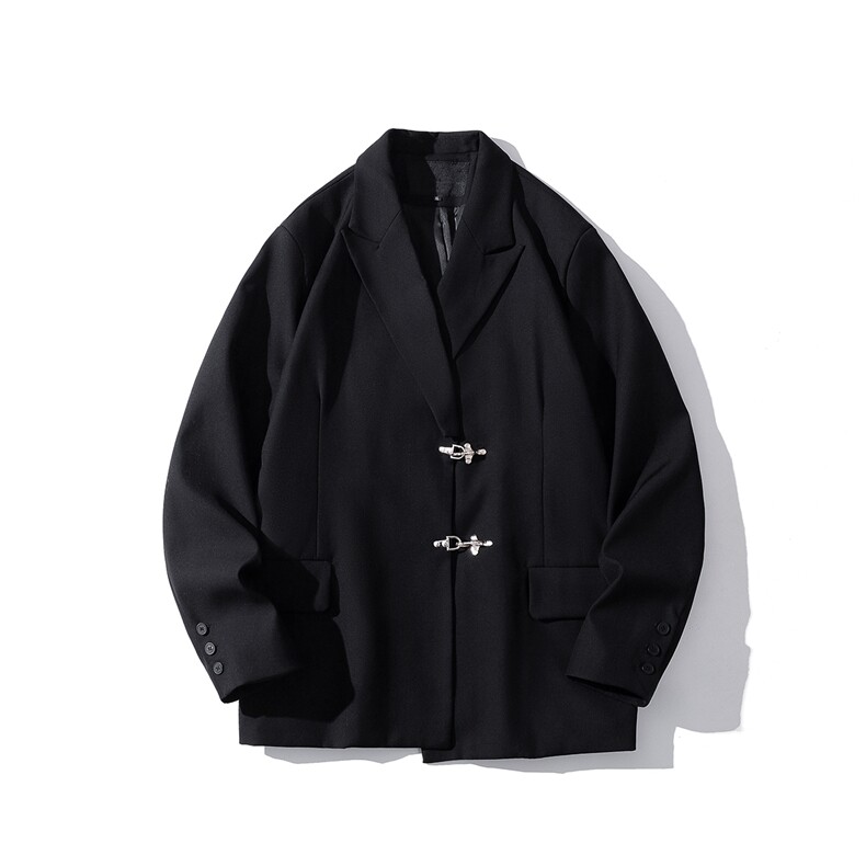 1白底金属飞机扣设计西服男：95%聚酯纤维 5%氨纶XF77772P95控128图片