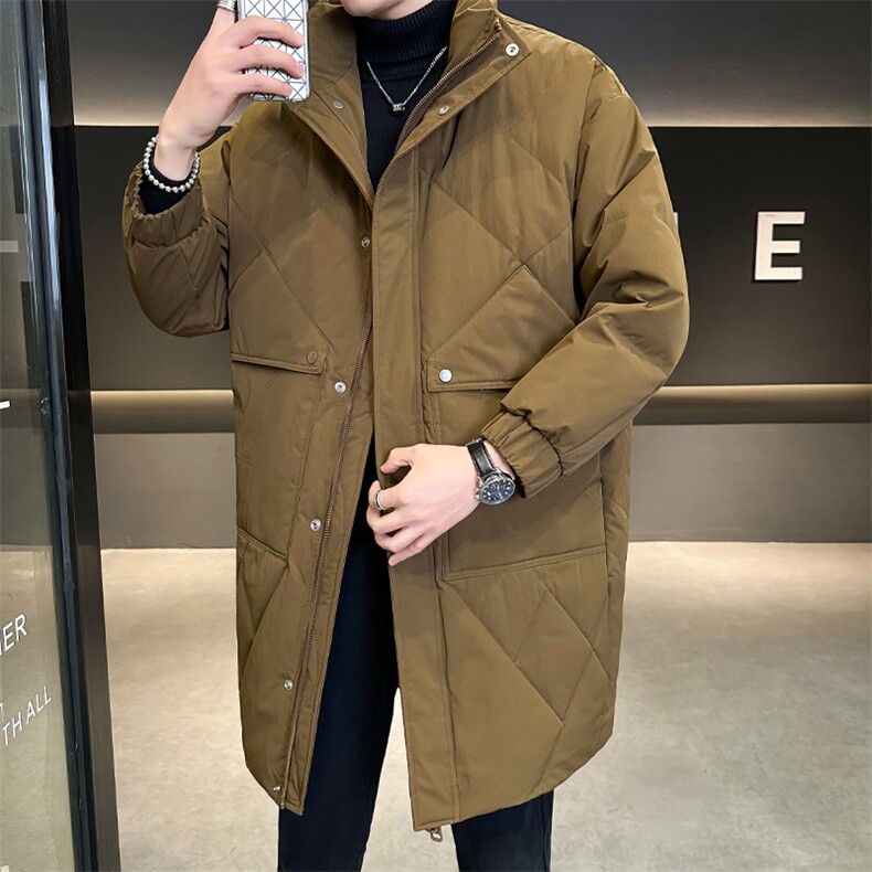 店主风羽绒服男休闲微阔情侣长款外套保暖男女上衣B317/2946/P235,男装羽绒服,电商B317
