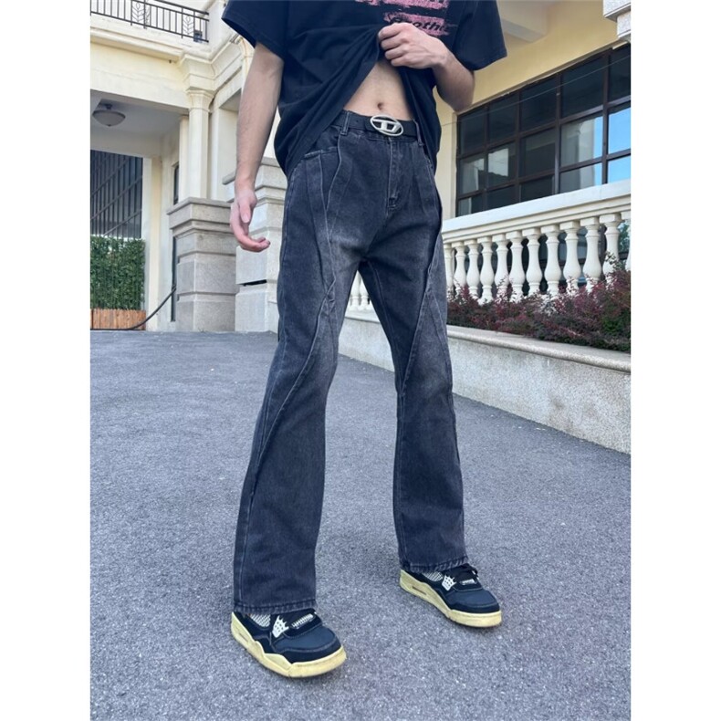 AK1969-P63美式复古痞帅高街水洗牛仔裤网红,女装休闲裤,星座617A-2
