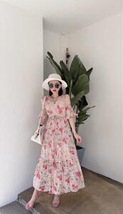 碎花连衣裙,女装连衣裙,布萱