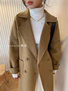 2021Jarmore隽末高端定制金属亮丝阔气小姐姐双面羊绒图片