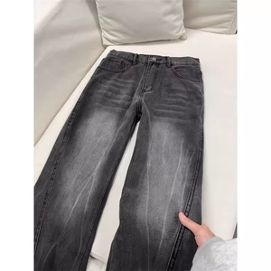 【高质量现货特批40】男女复古窄版宽松牛仔裤610A-B5146