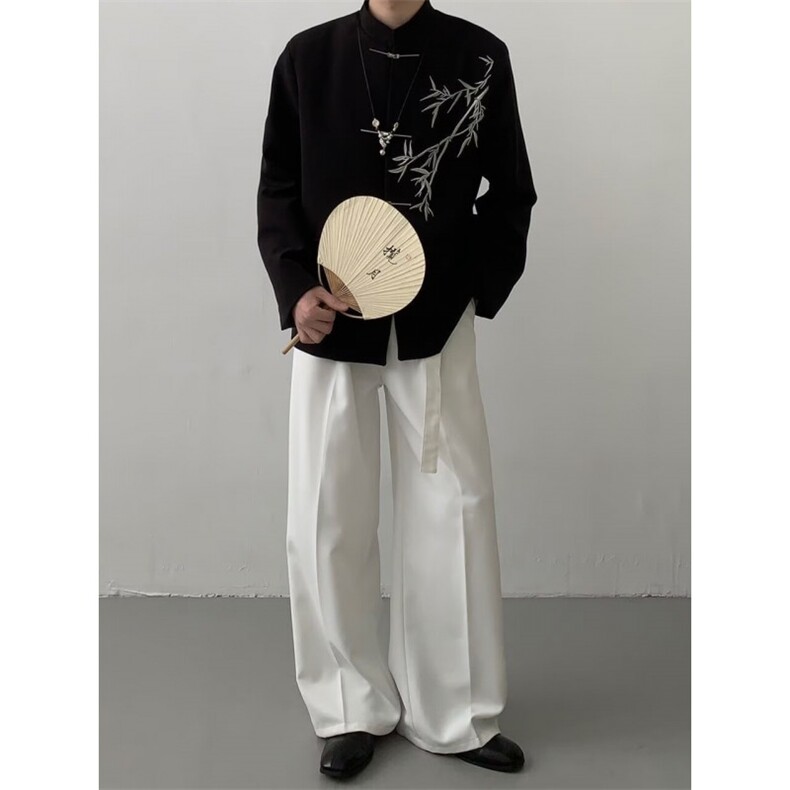 竹刺绣订婚礼西服风本命红新中式西装外套大码S-5XLJK0028P60,男装西服套装,星座1013-1