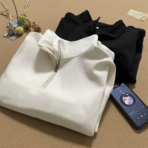 量大优 供视频 半高领拉链短袖t恤polo衫男 KT200-特P25图片