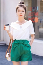 气质女神范职业套装女2023夏季新款时尚轻熟御姐风显瘦短裤两件套，女装套装/套裙，火爆靓佳人