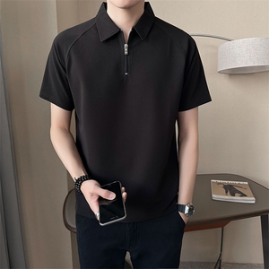 夏季短袖T恤男士薄款休闲2025年店主风POLO衫纯色男B317/1130/P55图片