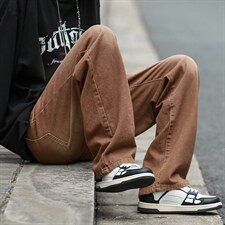 牛仔裤男秋季潮大码休闲裤子高街N1775P45，男装牛仔裤，星座1116-2