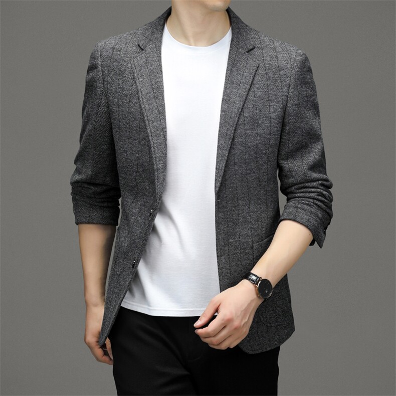 M888-1钱塘2020-2秋季新款中年男士西服商务休闲百搭外套P170,男装西服,钱塘207-2