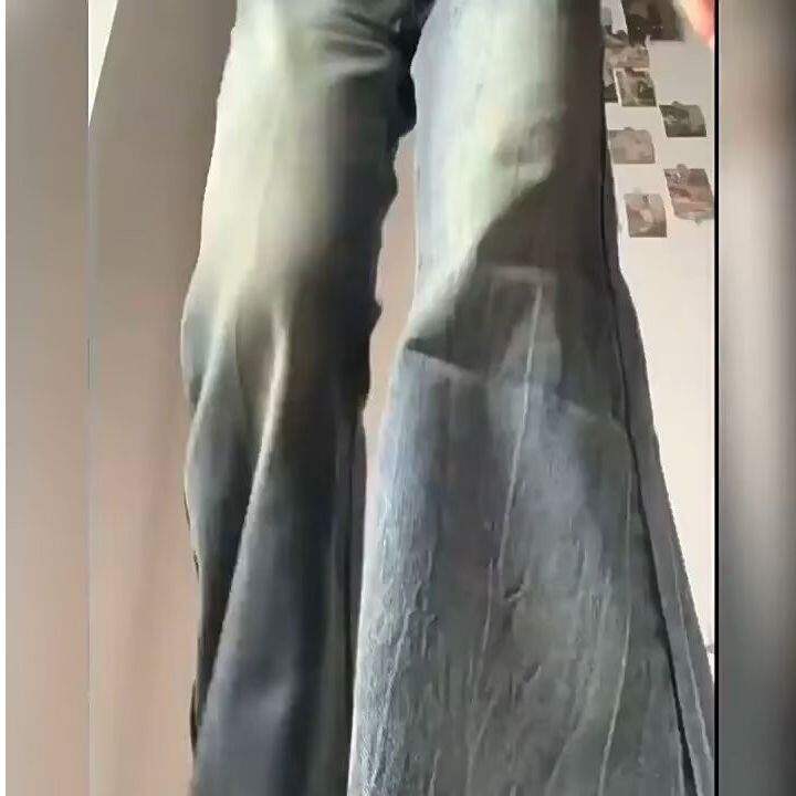 美式复古微喇叭牛仔裤女春秋新款高腰宽松显瘦百搭直筒拖地裤子潮,女装牛仔裤,星座506A