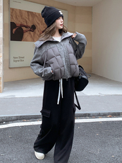2025现货主推70毛双面呢拼90白鸭绒羽绒服210-6398-P295-K428，女装羽绒服，浙宝210（原浙宝191）