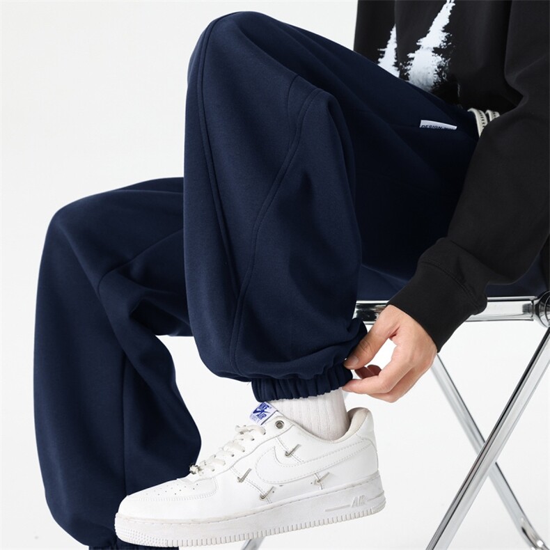 C080/P45春新款休闲裤男宽松潮男百搭长裤子束脚裤男士M-8XL,男装休闲裤,星座1204