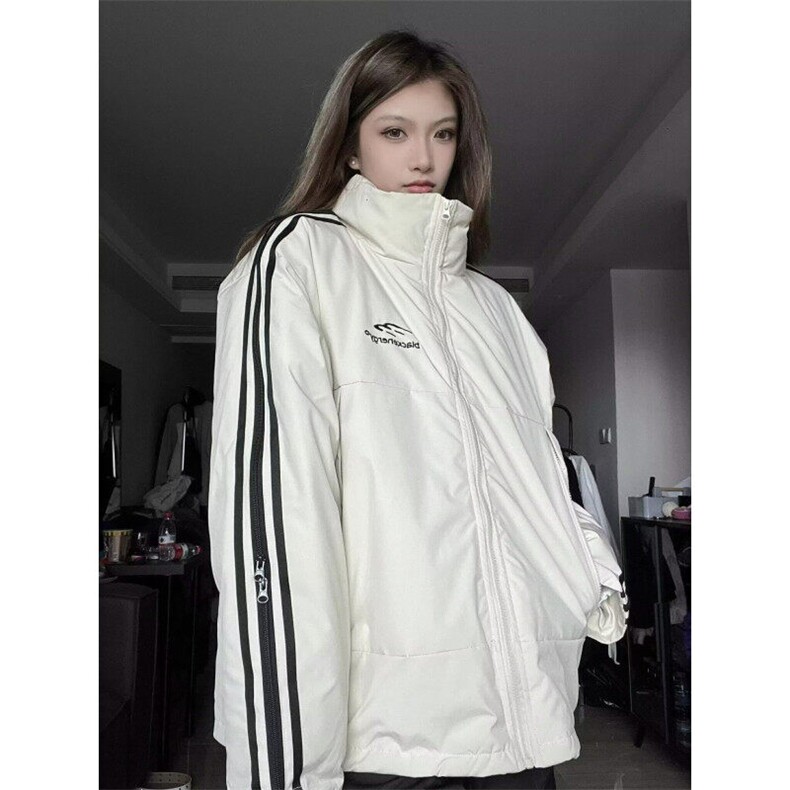 美式复古运动立领棉袄男女款冬季棉服防寒服潮牌情侣外套棉衣,男装棉衣,星座506A
