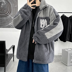 冬季宽松棉衣外套男新款加绒加厚羊羔绒外套男8853-P115控价138，男装棉衣，电商A441-1