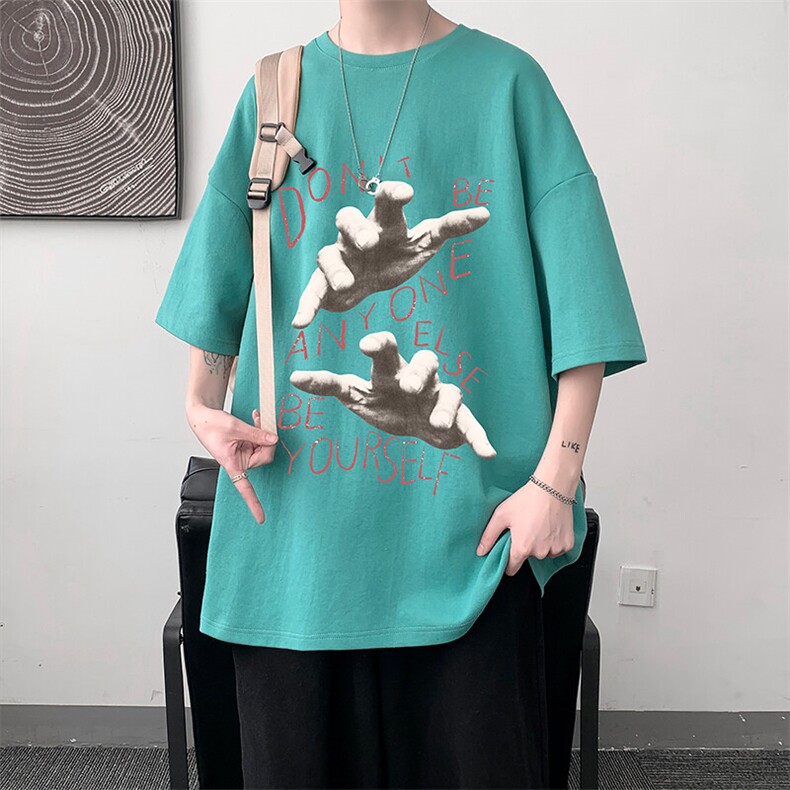 230g重磅纯棉短袖t恤男大码半袖半截袖DX17452-P20,男装T恤,电商A040