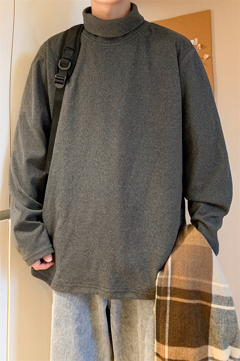 神！！8XL-M打底衫男秋冬德绒高领T恤特大码长袖TBG1102P35控55,男装T恤,电商D206-1