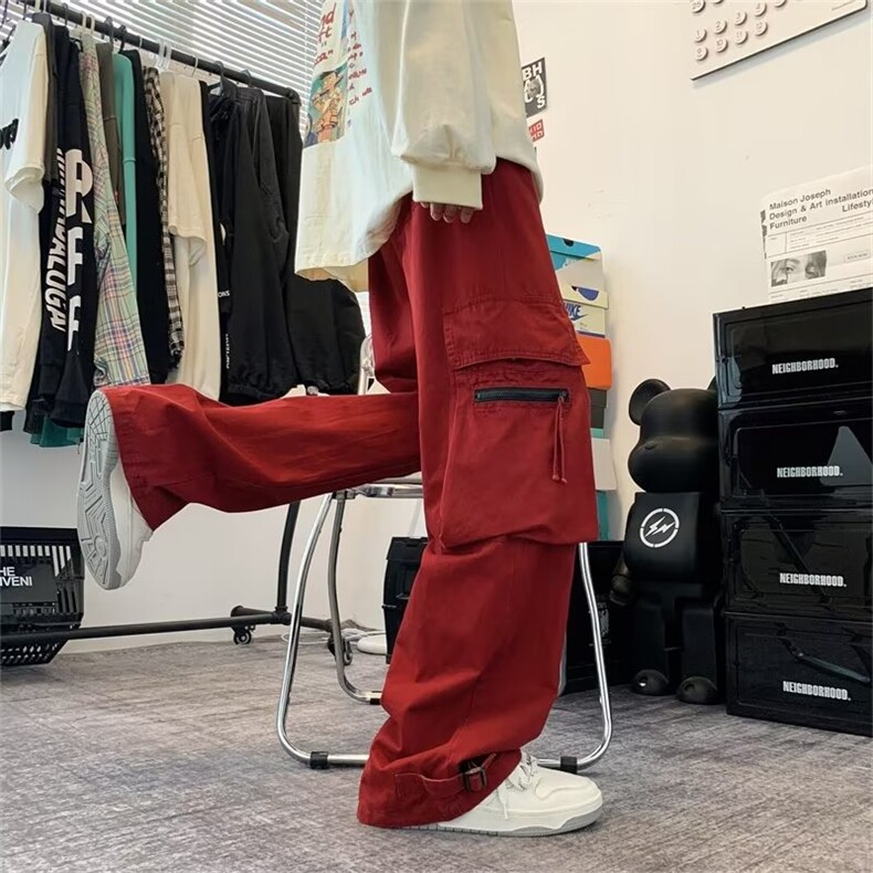 男秋季新款港风休闲裤飘带工装裤ZA03P40,男装休闲裤,星座1116-2