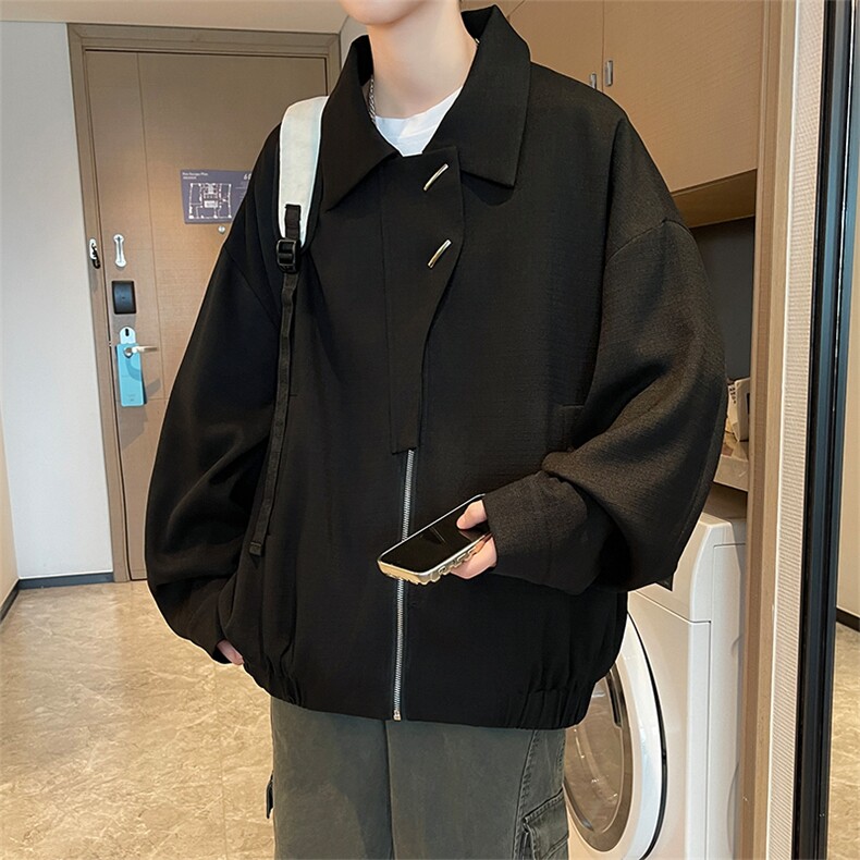 XZ102B-1春秋季宽松翻领休闲外套潮夹克JK2532-P85,男装夹克,星座102B-1
