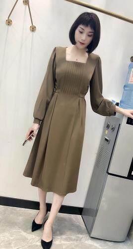 现货秋冬连衣裙，女装连衣裙，蒙娜迪妮