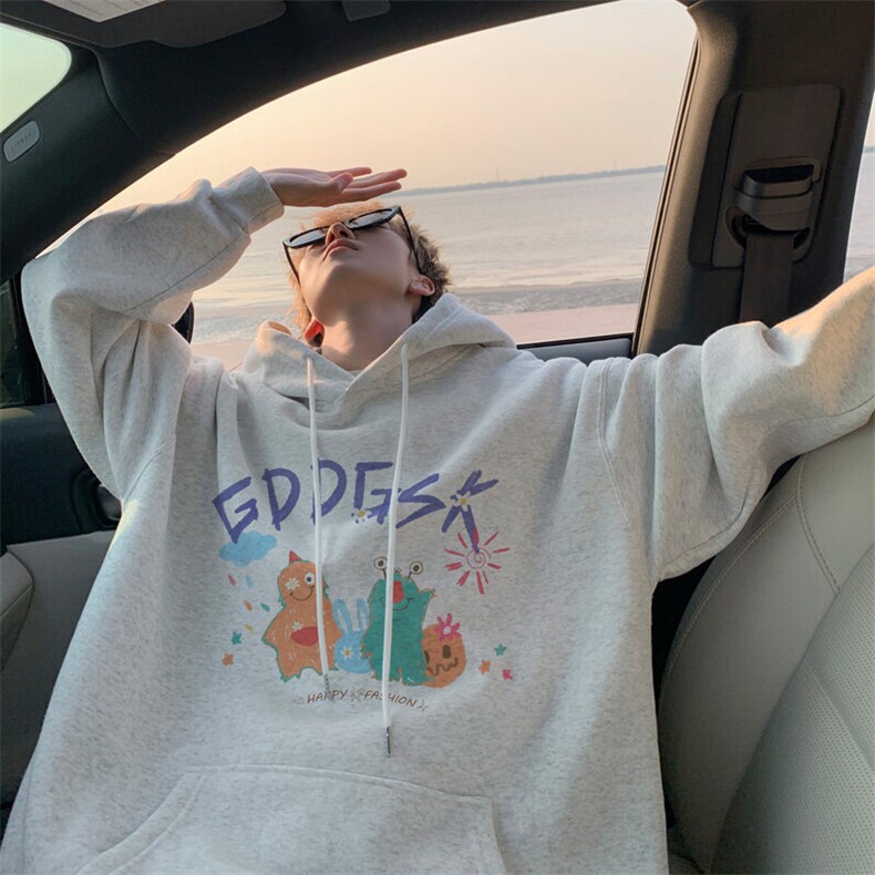 春季美式大码连帽卫衣男宽松WY00421，男装卫衣，电商B316