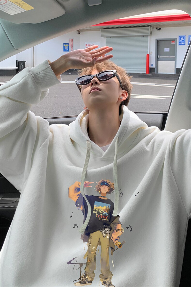 连帽卫衣男大码胖子帽衫大号运动服WY2419-P35,男装卫衣,电商A040