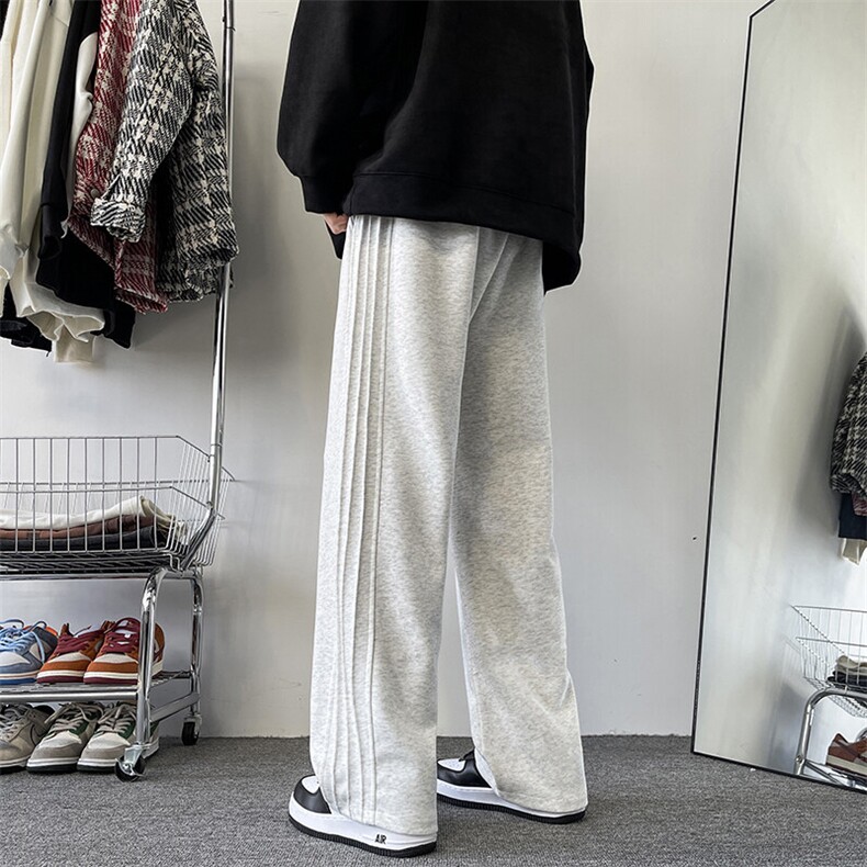 217-2-K2399春秋310克重磅60%华棉直筒卫裤男宽松大码休闲裤,男装休闲裤,星座217-2