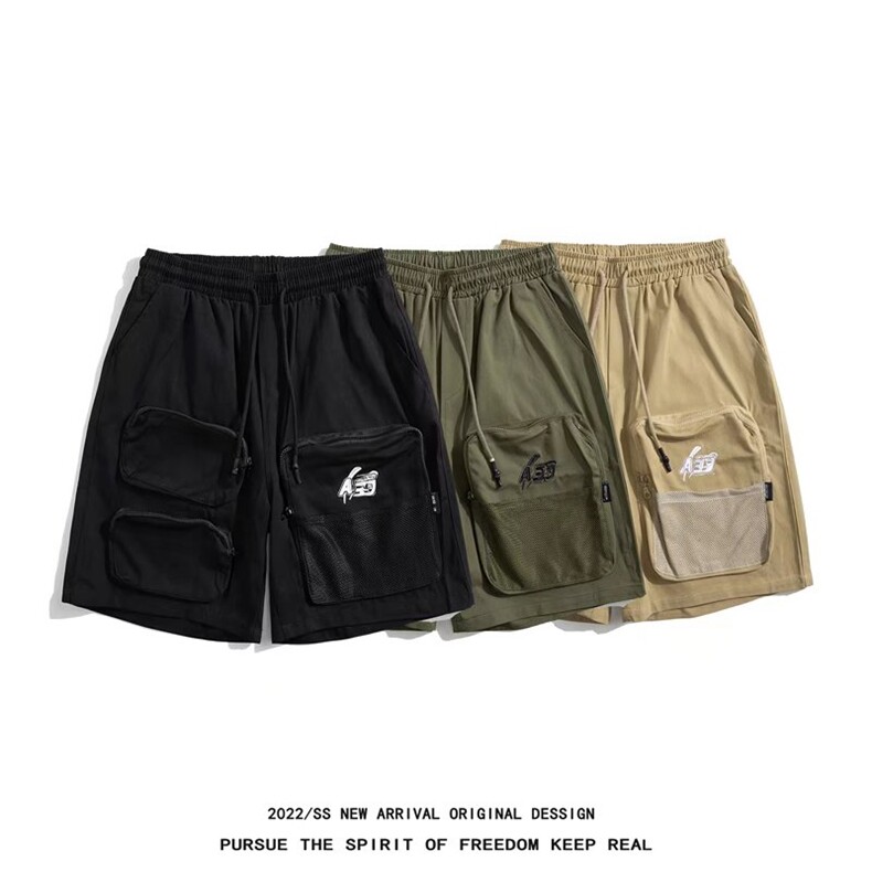 218-1-P33-DK2210夏季宽松休闲工装短裤图片
