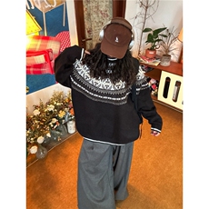 毛衣男女秋冬休闲慵懒风百搭套头宽松针织衫上衣MY5148，男装针织衫/毛衣，星座516A