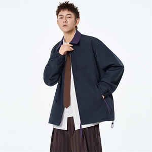 JK937 P60 秋季新款港风宽松夹克百搭落肩简约上衣外套图片