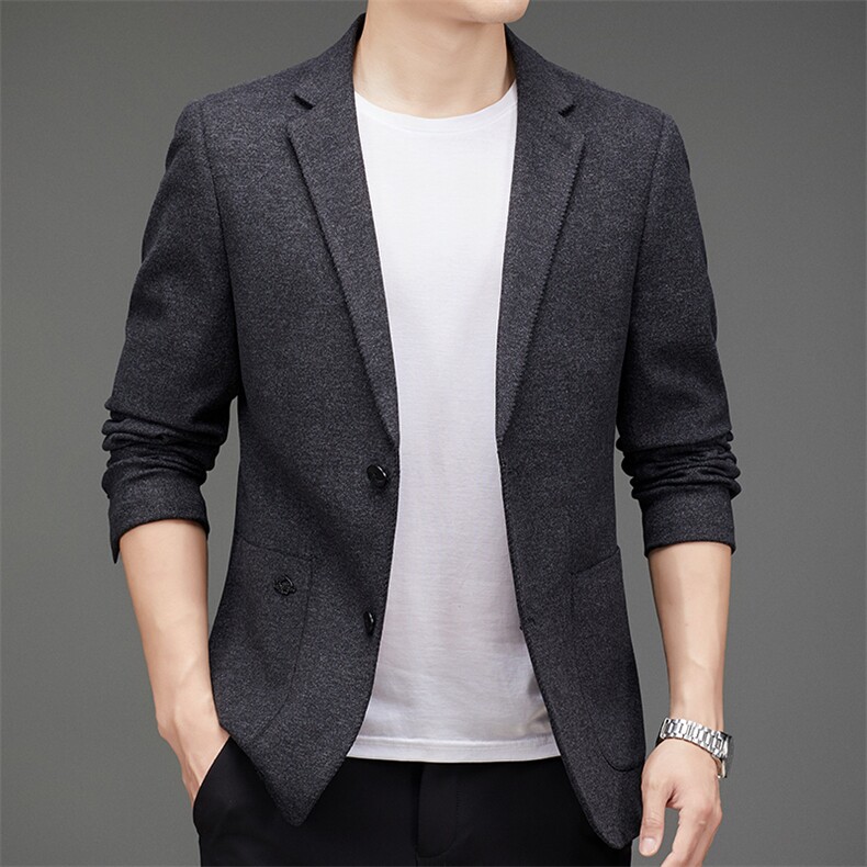 DJ8816钱塘2020-3时尚休闲商务简约百搭中年男士西服外套P152,男装西服,钱塘207-3