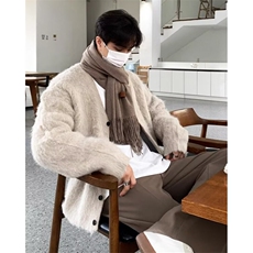 日系流行ins文艺时尚慵懒新款貂毛开衫毛衣原宿简约百搭MV13，男装针织衫/毛衣，星座1116A（原606A-3）