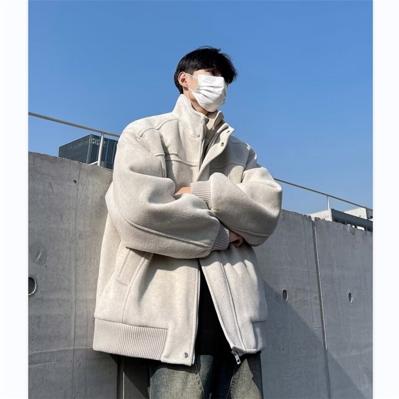 三彩尼假两件夹外套男韩版潮流高街2024春季新款ins夹克W5591-P96,男装夹克,星座412-2