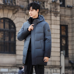 冬装90%白鸭绒羽绒服新款中长款男士加厚保暖外套H33-P180298图片