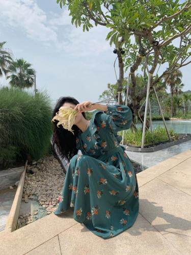 碎花连衣裙，女装连衣裙，MJJ