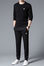 S3070-2钱塘2020-2秋季新款时尚休闲简约中青年男士卫衣套装P142，男装休闲套装，钱塘207-2