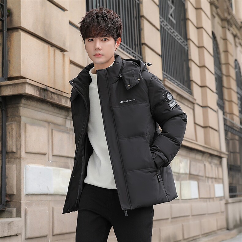 2025冬季新款90白鸭绒连帽休闲羽绒服男外套备货充足R9021-P150,男装羽绒服,星座301D(原星座1004-8）