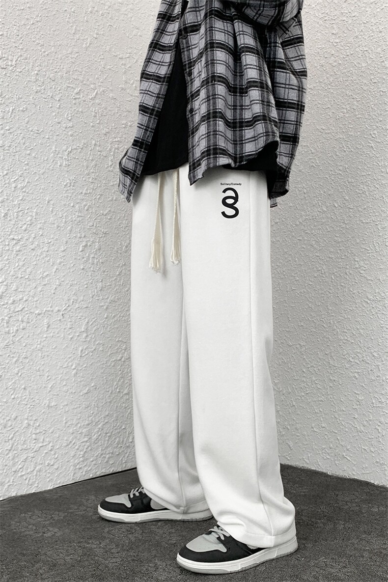 春季情侣百搭印花休闲裤男大码宽松拖地裤K181P50控78,男装休闲裤,电商A161-2