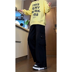 A1429TP55控88-秋季新款2025牛仔裤男大口袋工装痞帅美式复古裤子，男装牛仔裤，电商B241
