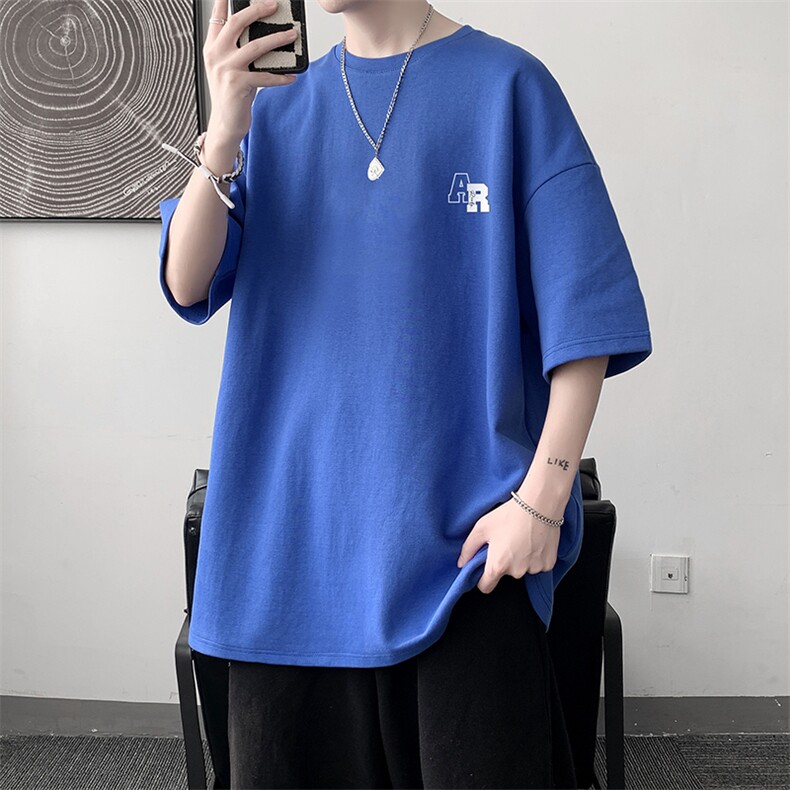 230g重磅纯棉短袖t恤男大码半袖半截袖DX17369-P20,男装T恤,电商A040