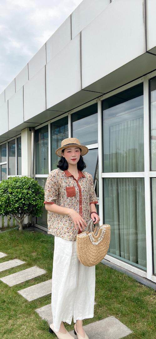 纯苎连衣裙小衫裤子裙子衬衣 时尚风 风淑女风休闲风，女装连衣裙，川哲