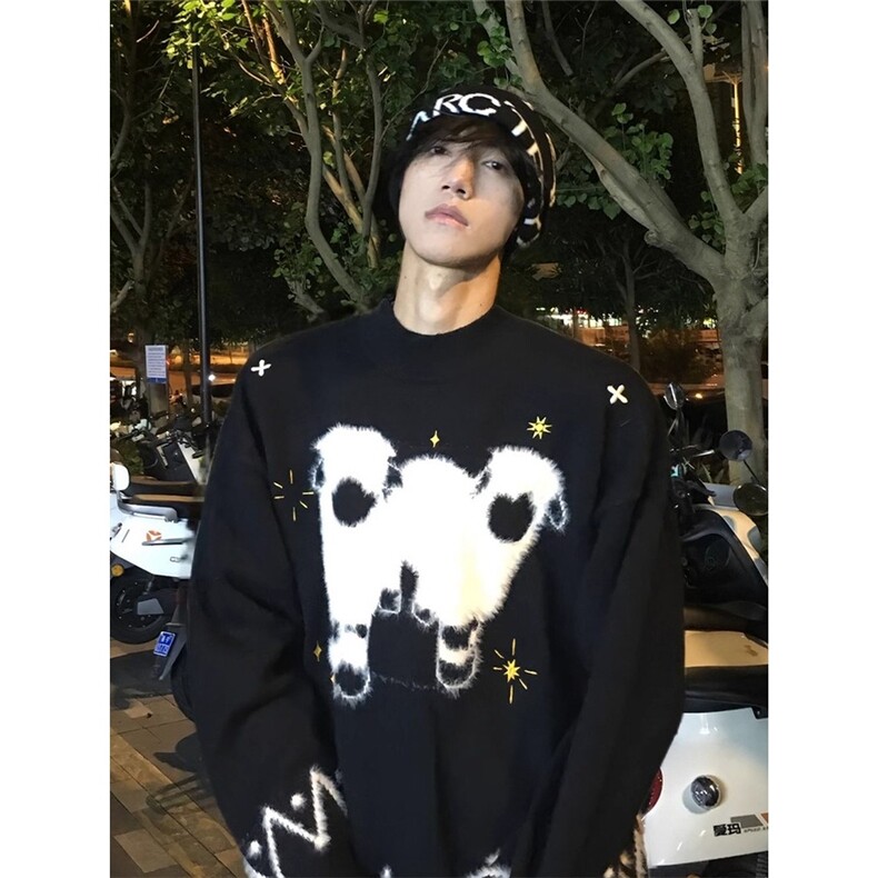 网图毛绒小羊费尔岛毛衣内搭可外穿打底针织衫A025-ZM1528-P52,男装T恤,电商A025