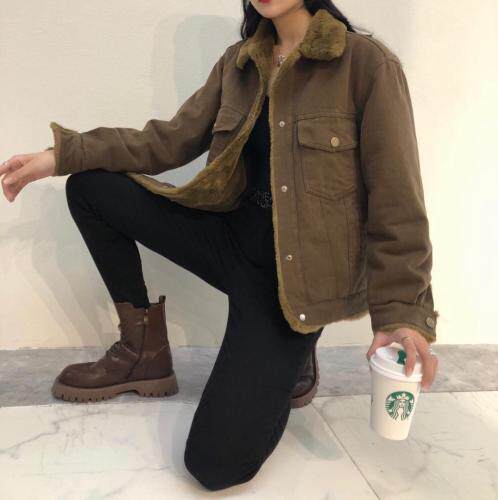 冬季加绒牛仔外套，女装，衣生缘